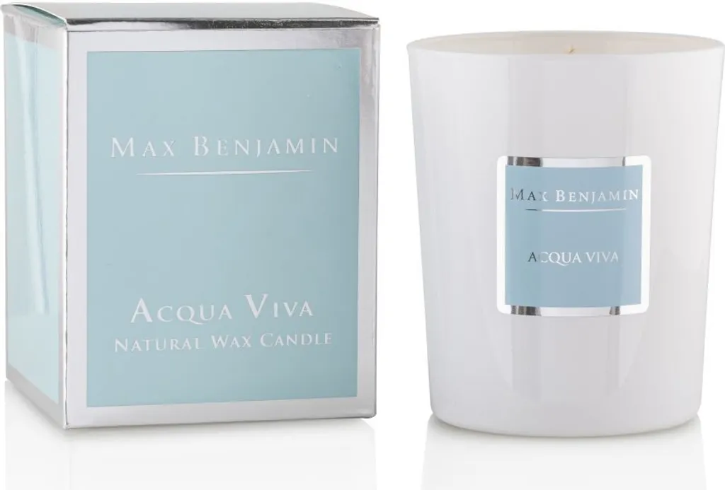 Bougie parfumée naturelle Acqua Viva Max Benjamin - Ambiance de Luxe