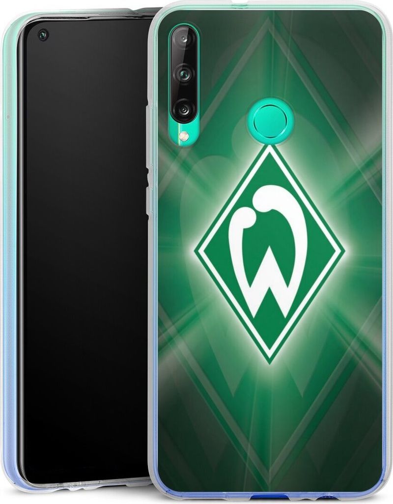 DeinDesign Handyhülle für Huawei P40 Lite E Silikon Hülle Case Smartphone Schutzhülle Offizielles Lizenzprodukt SV Werder Bremen Wappen
