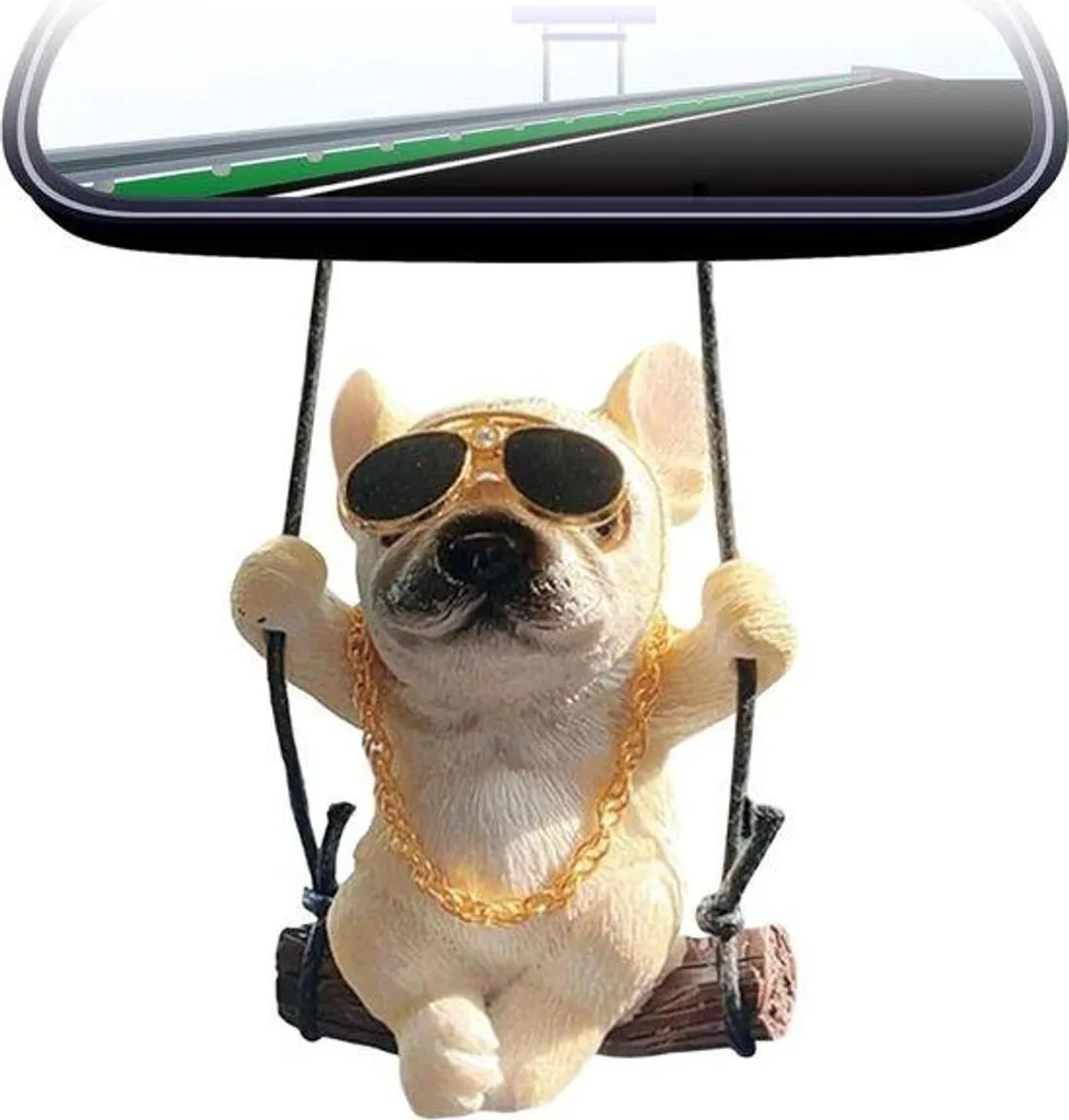 Accessoire auto Bouledogue Français Noël pour cadeau et décoration