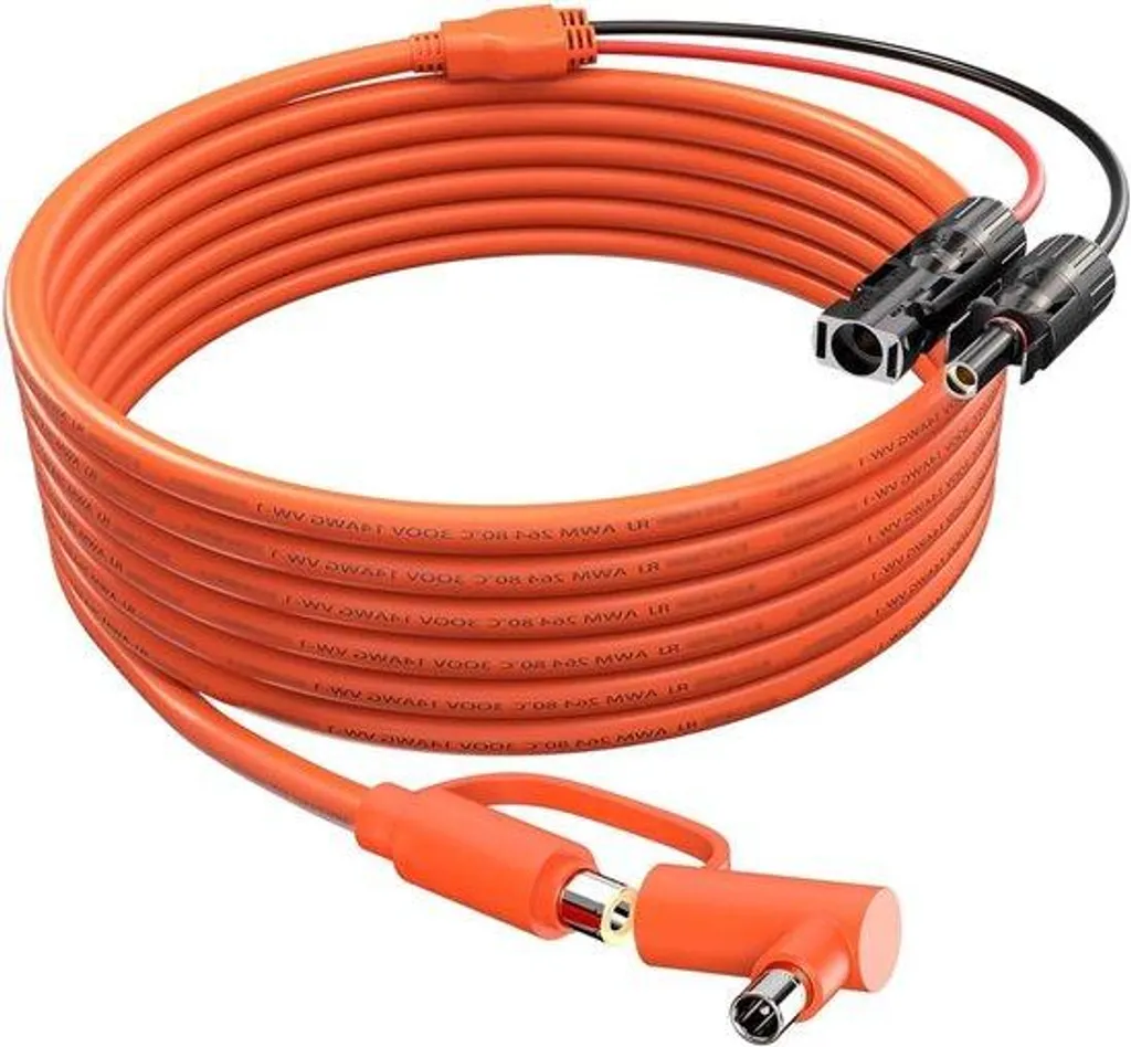 Câble adaptateur 8mm robuste de 2m avec isolation renforcée pour DC