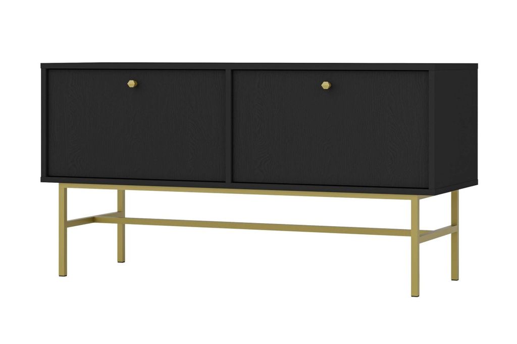 TV-Ständer IROS 3 - Graphitschwarz / Gold