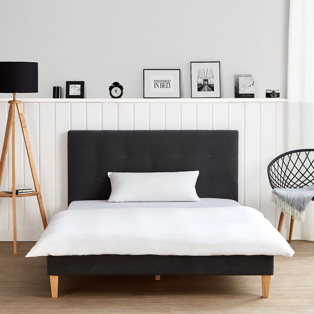 Homestyle4u Polsterbett 140x200 mit Lattenrost Doppelbett Produktbild 