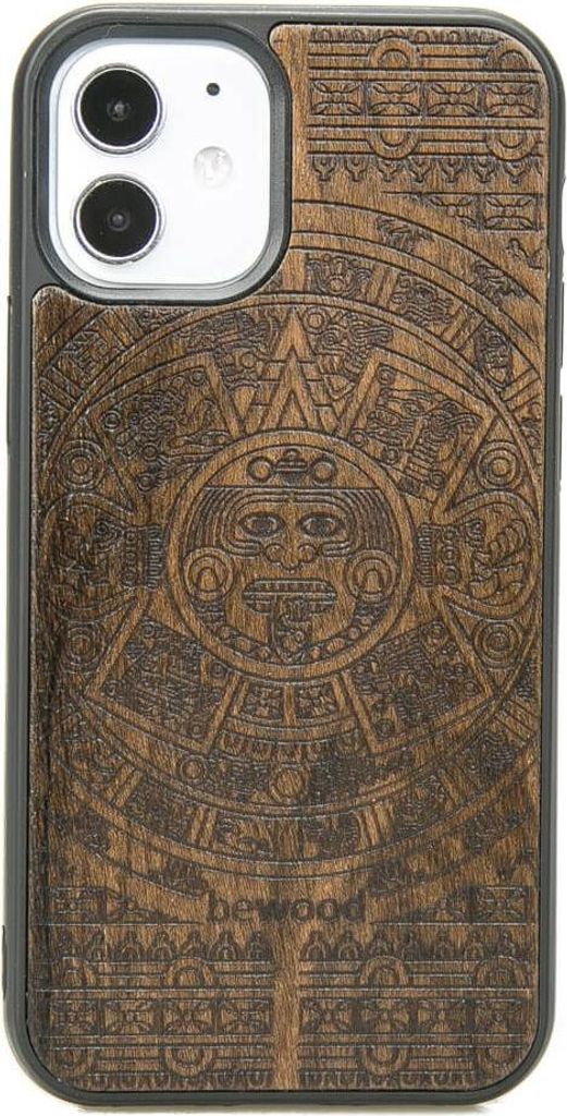 Holzhülle für iPhone 12 Mini AZTEC CALENDAR ZIRICOTE