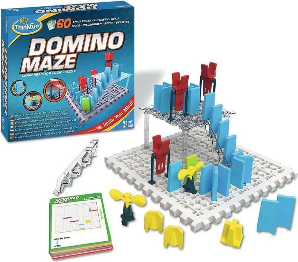 Labyrinthe Domino Maze Thinkfun : 60 Défis de Logique et Réaction