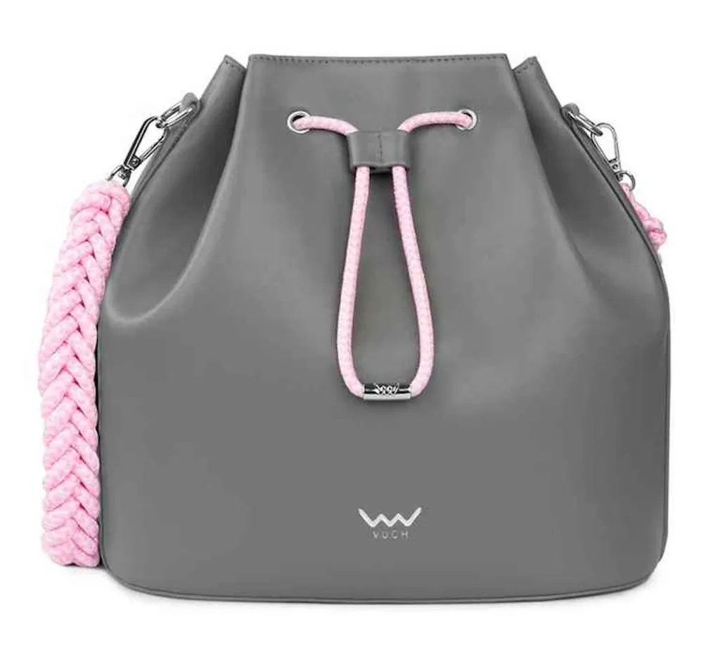 Vuch Nereide Grigio: Raffinata Borsa a Tracolla Minimal per Donna