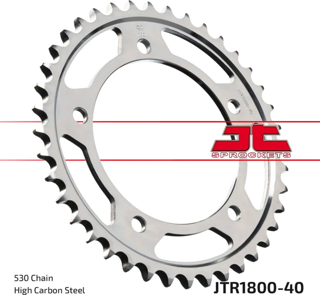Pignon moto Kettenrad 40Z 530 SI en acier renforcé pour chaîne de moto
