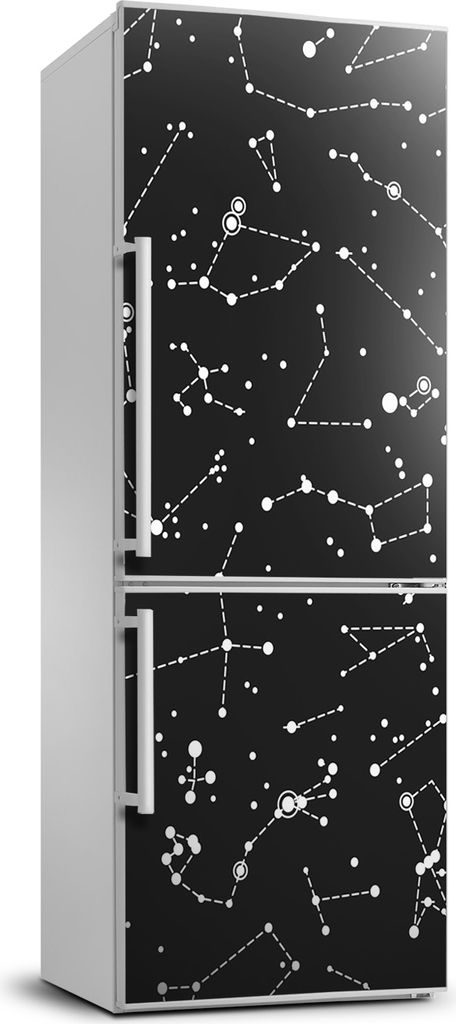Tulup Kühlschrankdekoration - 70x190 cm - Aufkleber auf dem Kühlschrank - Konstellation
