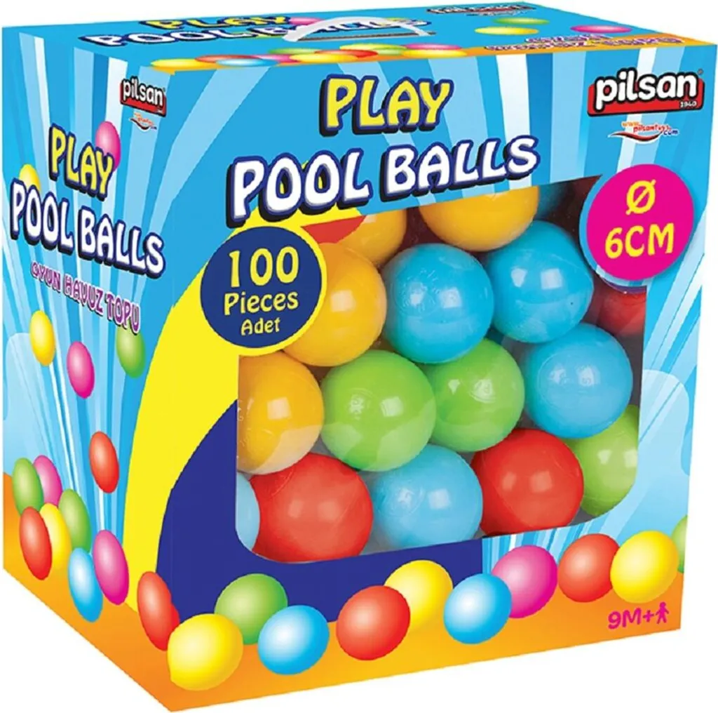 Pilsan Piscine à balles 06400 avec 100 balles colorées de 6 cm