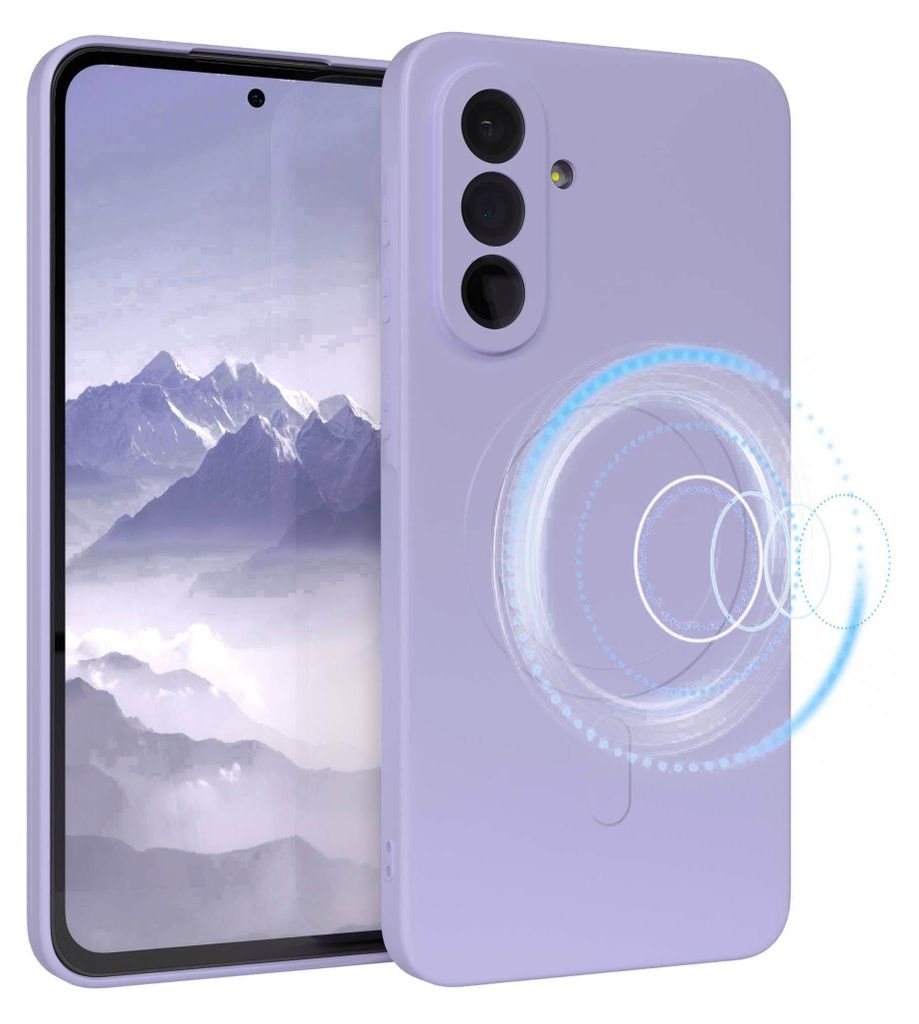 EAZY CASE - Silikonhülle magnetisch für Samsung Galaxy A36, Hülle Silikon, weich stoßfeste Magnet Handyhülle, Schutzhülle mit Kameraschutz, T...
