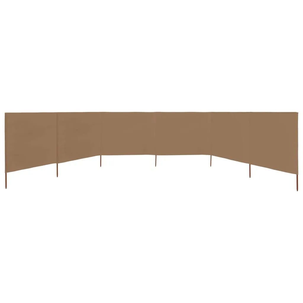 vidaXL Paravento Esterno 800x80 cm - Design Moderno Taupe