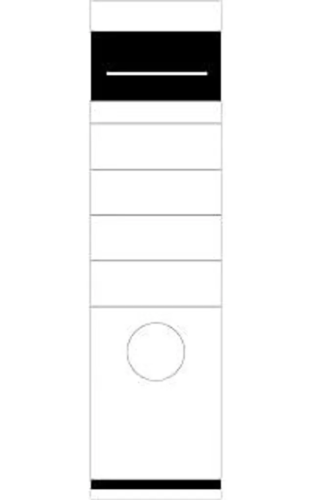 Set 50 Etichette per Raccoglitori 6,2 x 28,5 cm Autoadesive Larghe