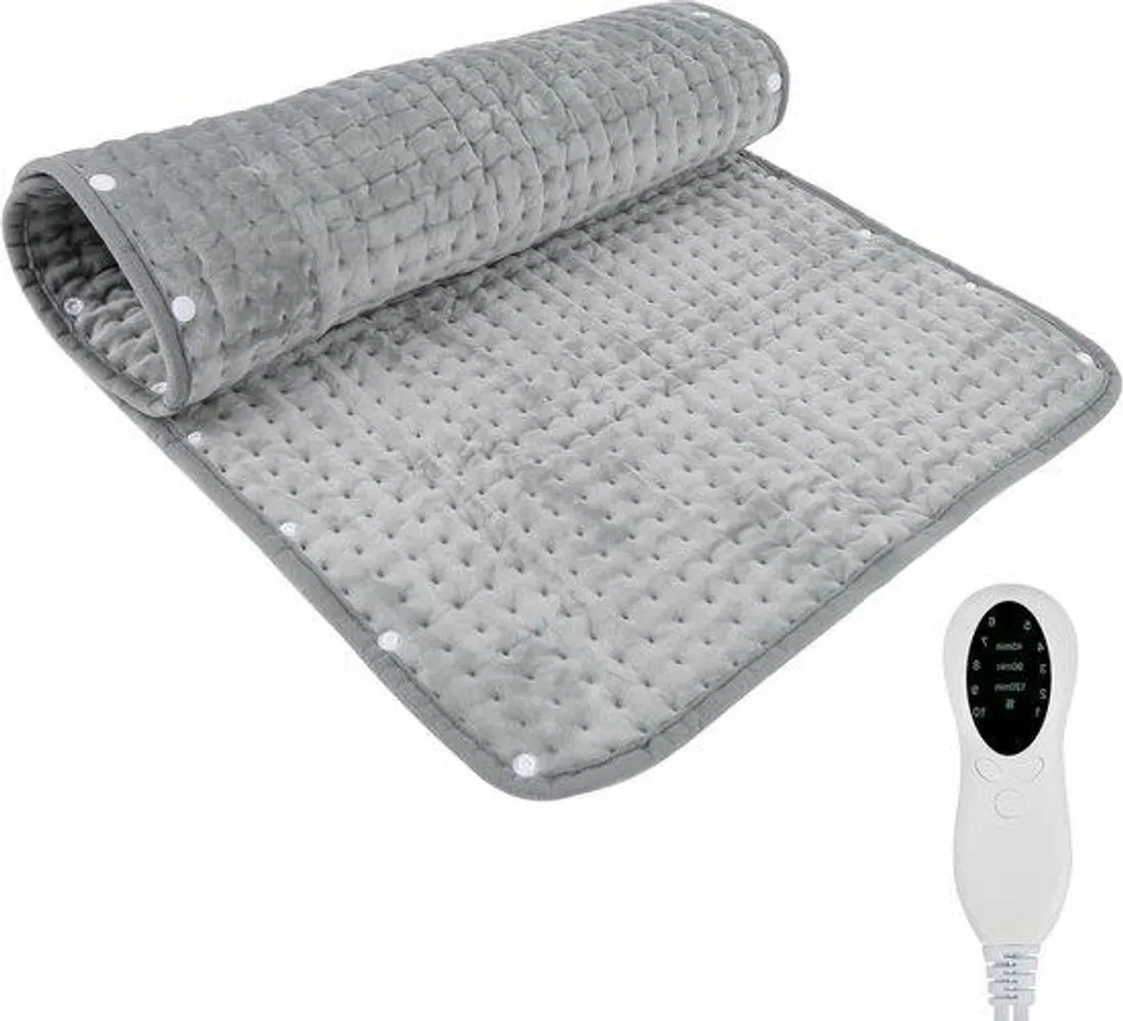 Surmatelas chauffant électrique 40 x 90 cm pour dos, nuque et épaules