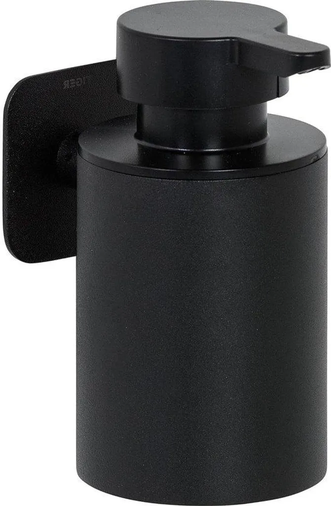 Petit Distributeur Noir Mat 180 ml Dusze avec Fixation Adhésive Forte 3M
