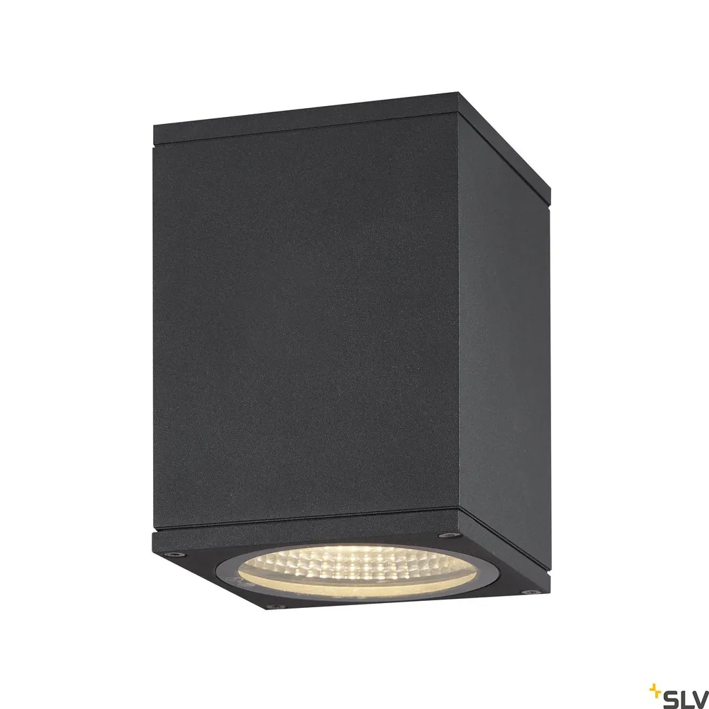Plafonnier Extérieur LED Carré SLV Enola Square Anthracite Variable CCT
