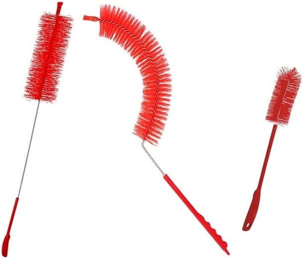 3er Set Flaschenbürste Reinigungsbürste Glasballon Bürste Produktbild 