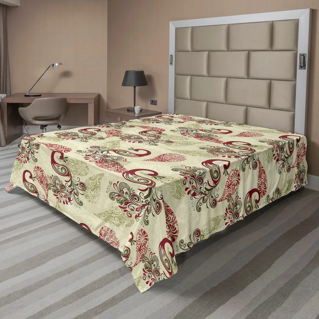 Drap de lit pour décoration de chambre, motif paon hivernal 244 x 205 cm