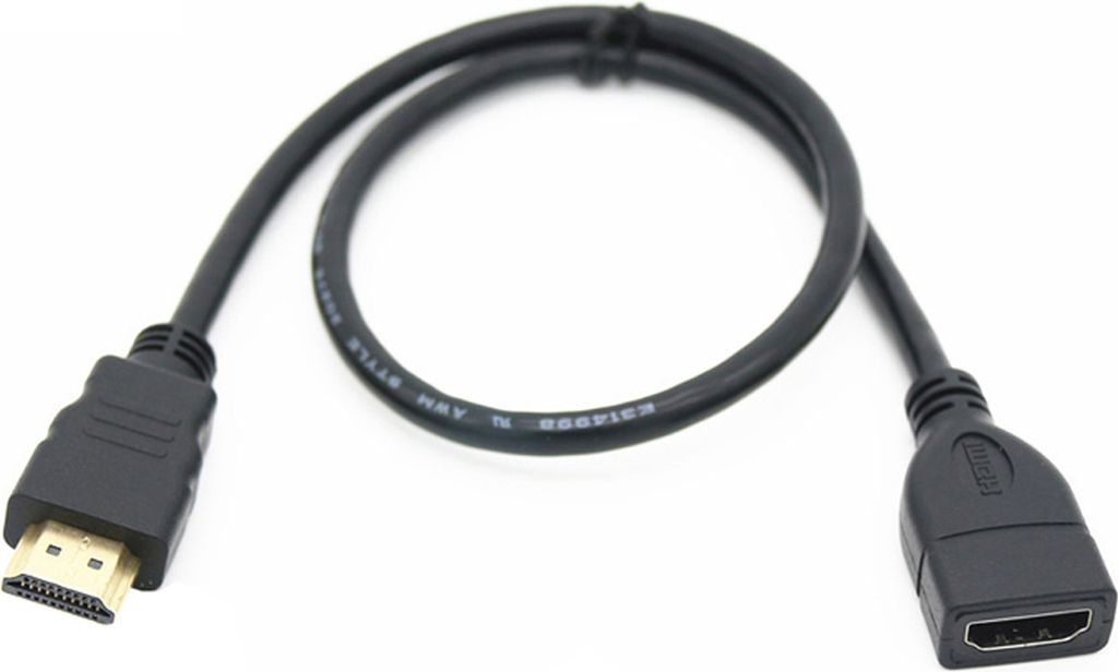 B40 HDMI Verlängerungskabel 30 cm – HDMI Stecker auf Buchse Adapter, Full HD 1080p, kompakt & flexibel