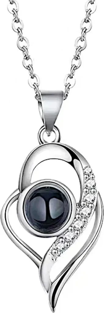 Collier Argent 925 Hypoallergénique pour Peaux Sensibles avec Zirconium