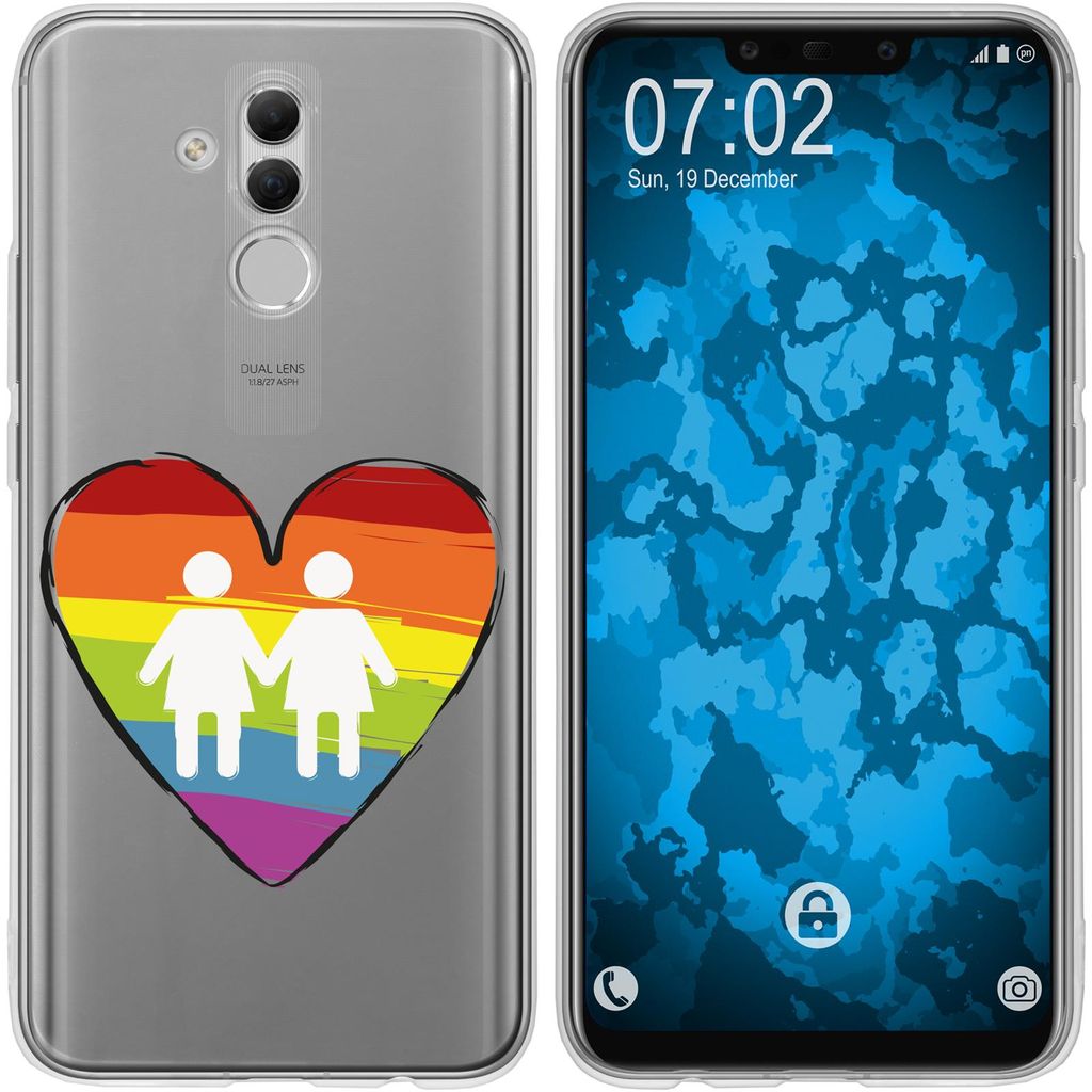 PhoneNatic Case kompatibel mit Huawei Mate 20 Lite Silikon-Hülle pride Frauen M4