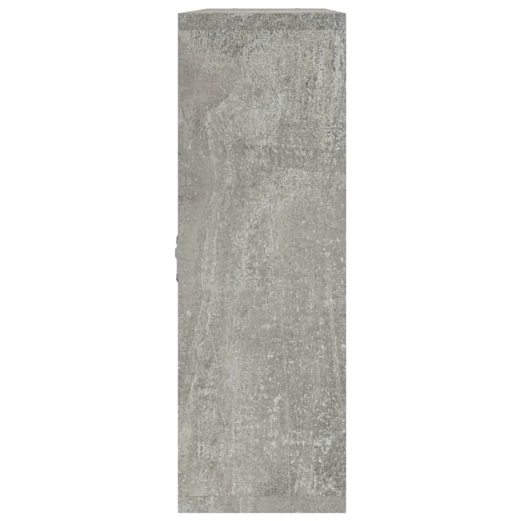 Maison Exclusive - Scaffale a muro con 8 ripiani Grigio cemento - 5