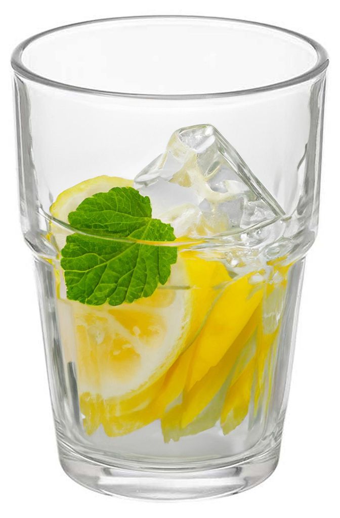 Vivalto Wasserglaser/Trinkglaser - 6x - Kristall - stapelbar - 270ml