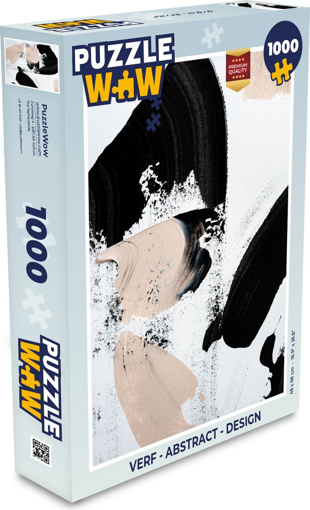MuchoWow Puzzle 1000 Teile Malerei - Abstrakt - Design - Spielzeug - Alt und Jung - Spiele - Puzzeln