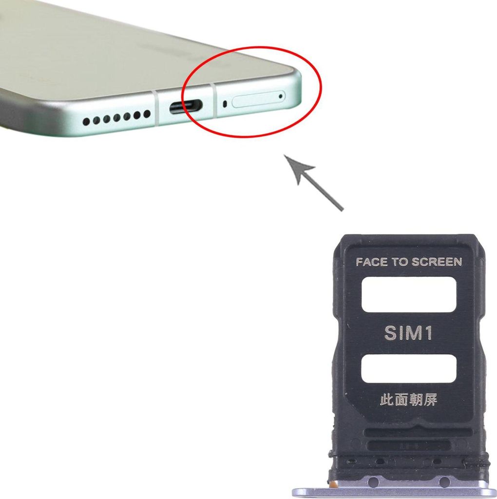 Für Xiaomi 15 SIM Kartenhalter Dual SIM Card Tray Reparatur Produktbild 