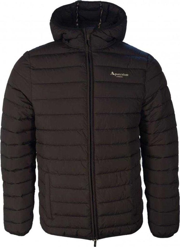 Aquascutum - "Active" Steppjacke für Herren/Damen Uni, mit Kapuze SY1332 (M) (Schwarz)