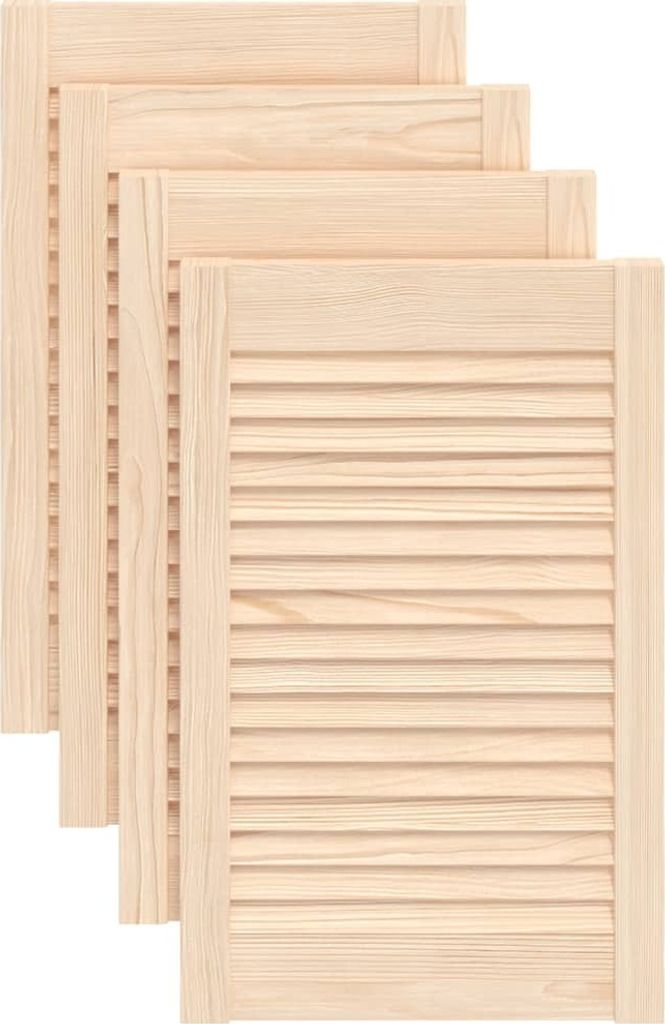 vidaXL Dveře skříně s lamelovým designem 4 ks 61,5x39,4 cm Obrázek produktu 