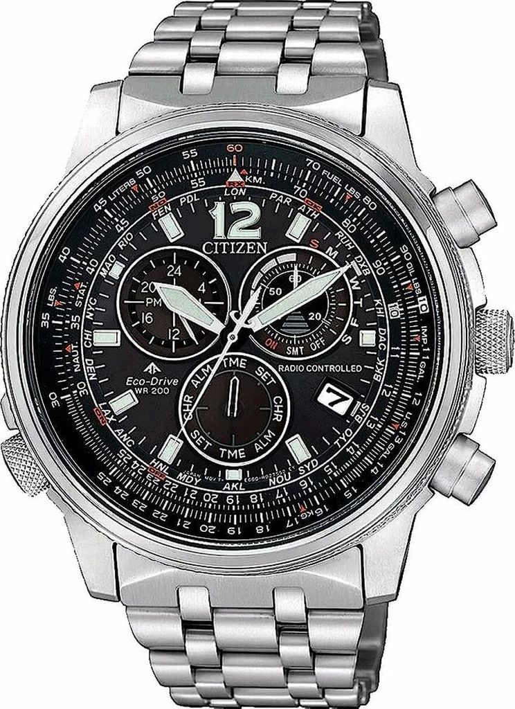 Chronograf Citizen Silver Collection Pilot - mężczyzna Zdjęcie produktu 