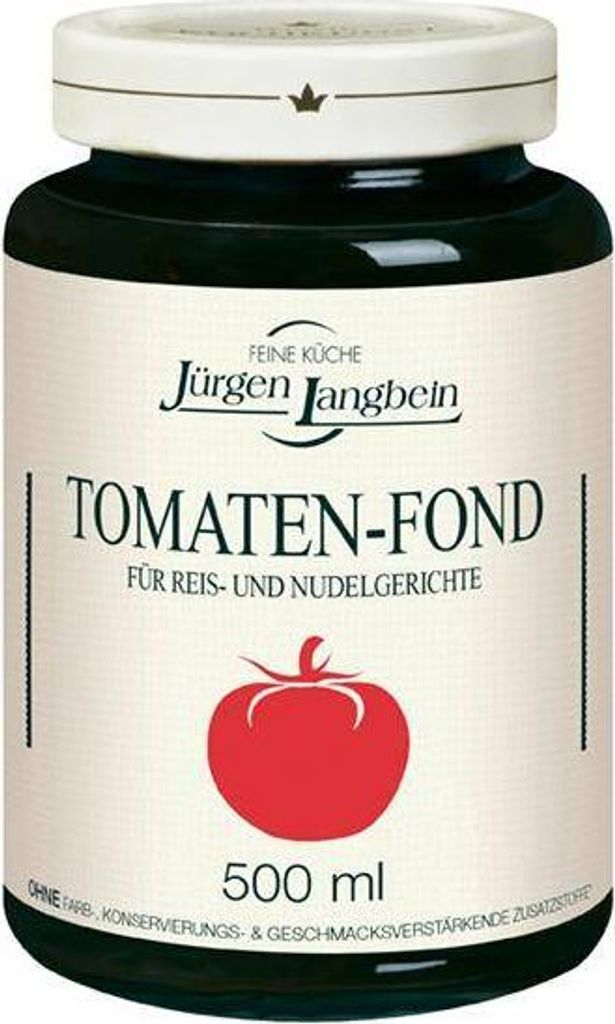 Jürgen Langbein Tomaten-Fond 500ml Glas Vegan  Lactosefrei  Produktbild 