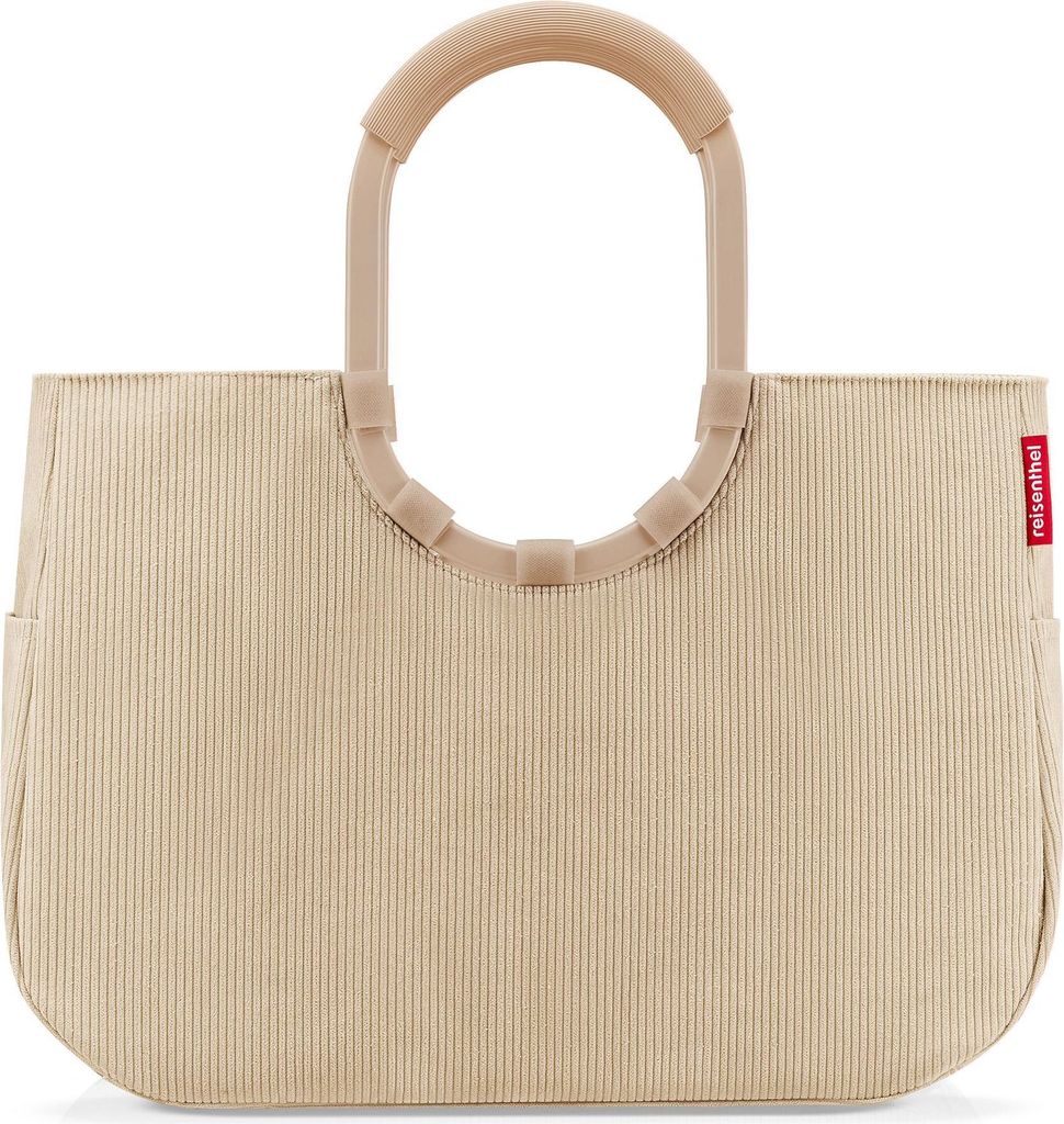 reisenthel loopshopper L, Einkaufstasche, Shopper, Tragetasche, Tasche, Frame Cord Sand, 25 L, OR6053