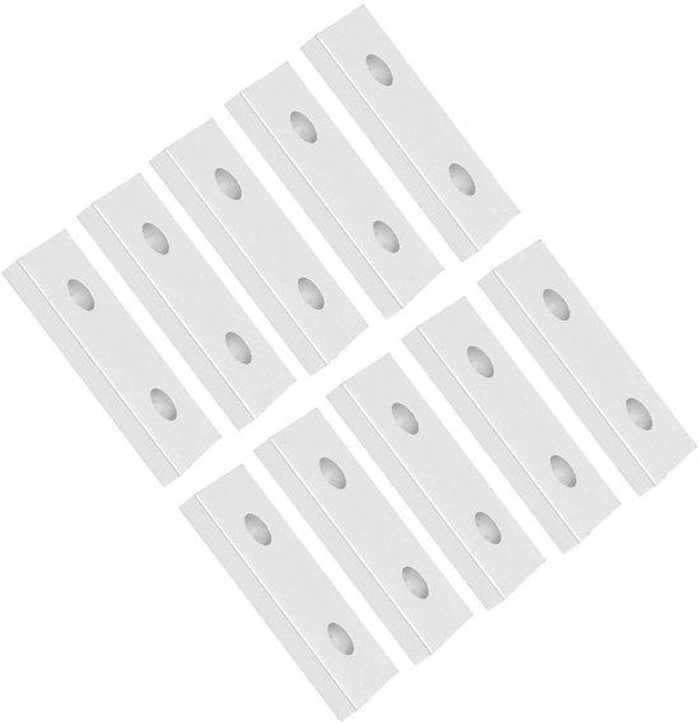 Aluminium Verbindungsplatten, 10-teilig, vertikale Stützen