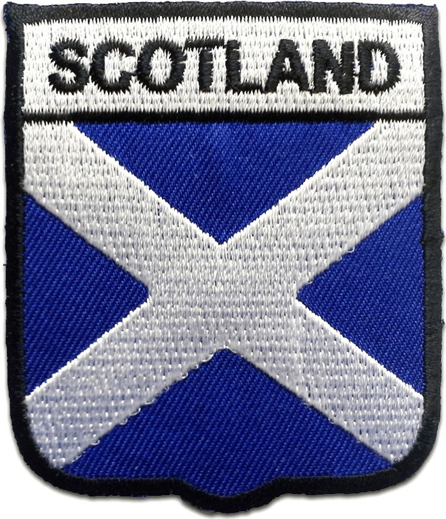 Schottland Flagge Fahne - Aufnäher, Bügelbild, Aufbügler, Produktbild 