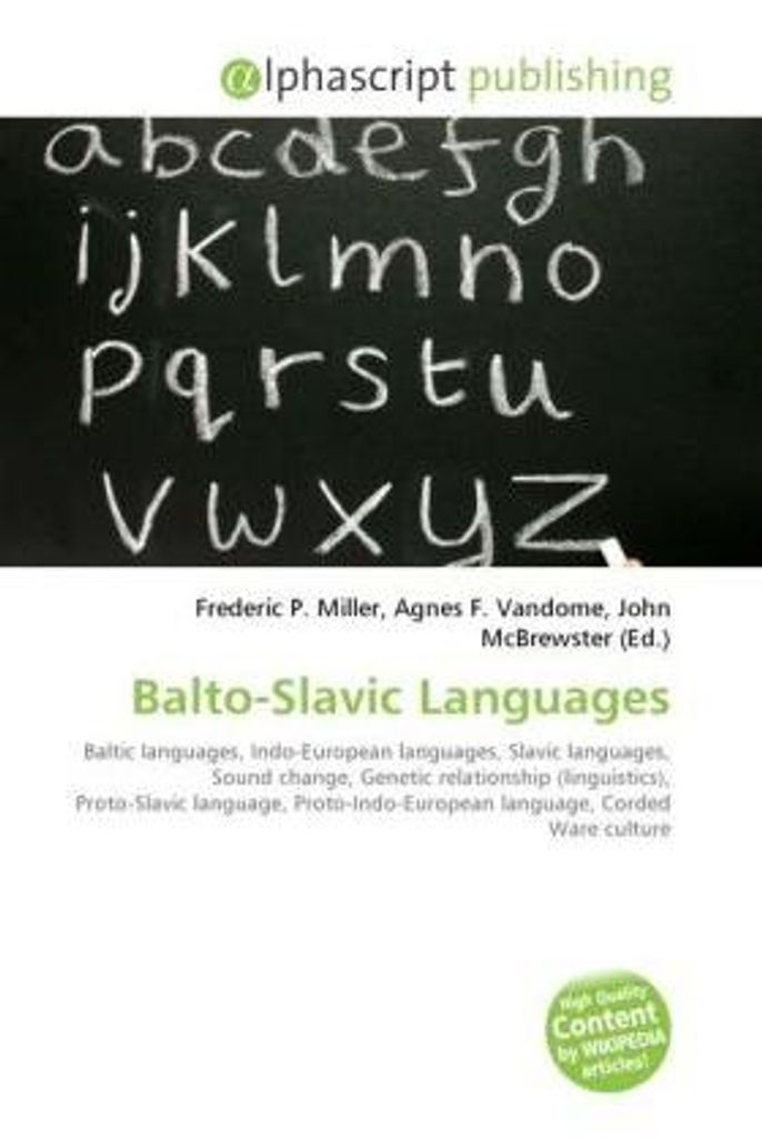 Balto-Slavic Languages