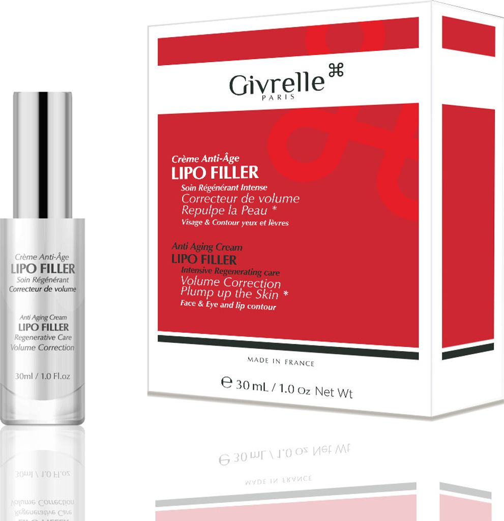 Givrelle Lipo Filler Anti Aging Cream Face & Eye + Lip Contour 30 ml