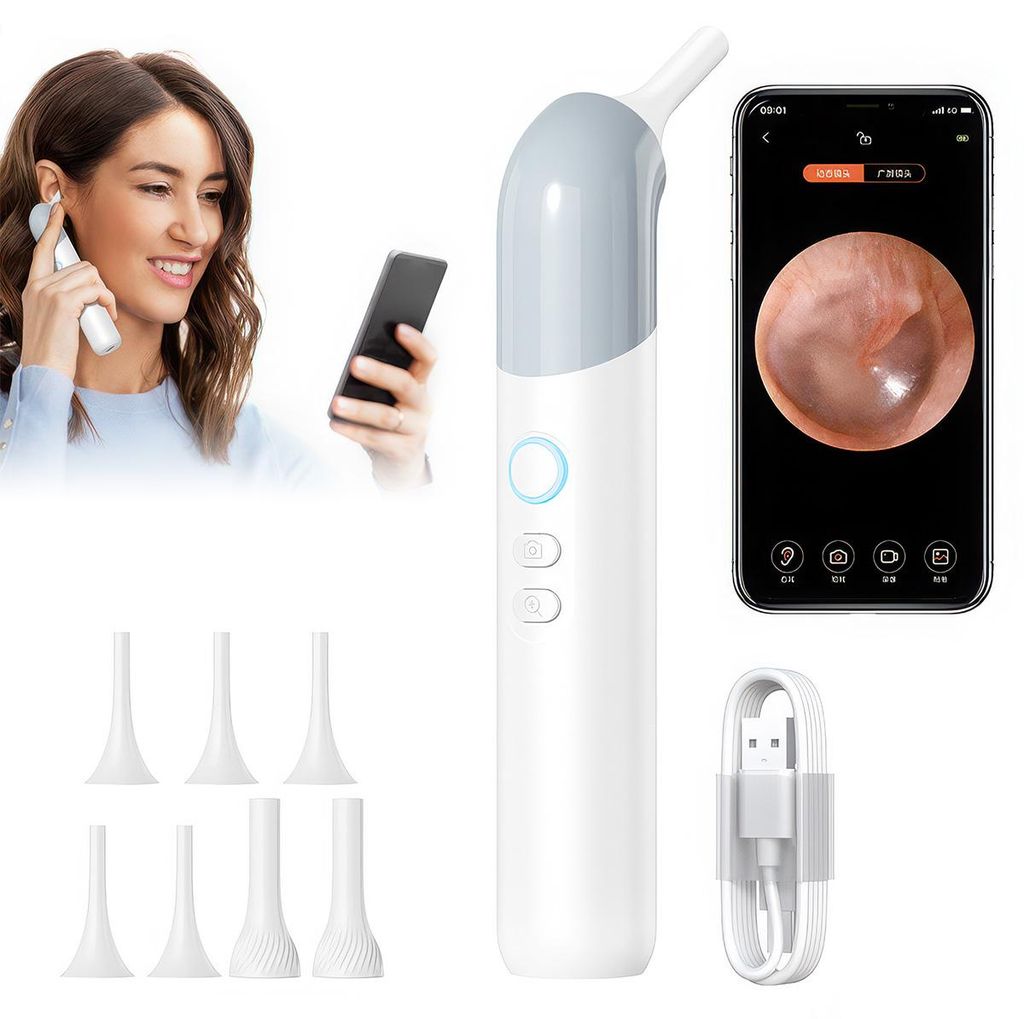 Ohrenschmalz Entferner mit Otoskop (1,38" Bildschirm, Produktbild 