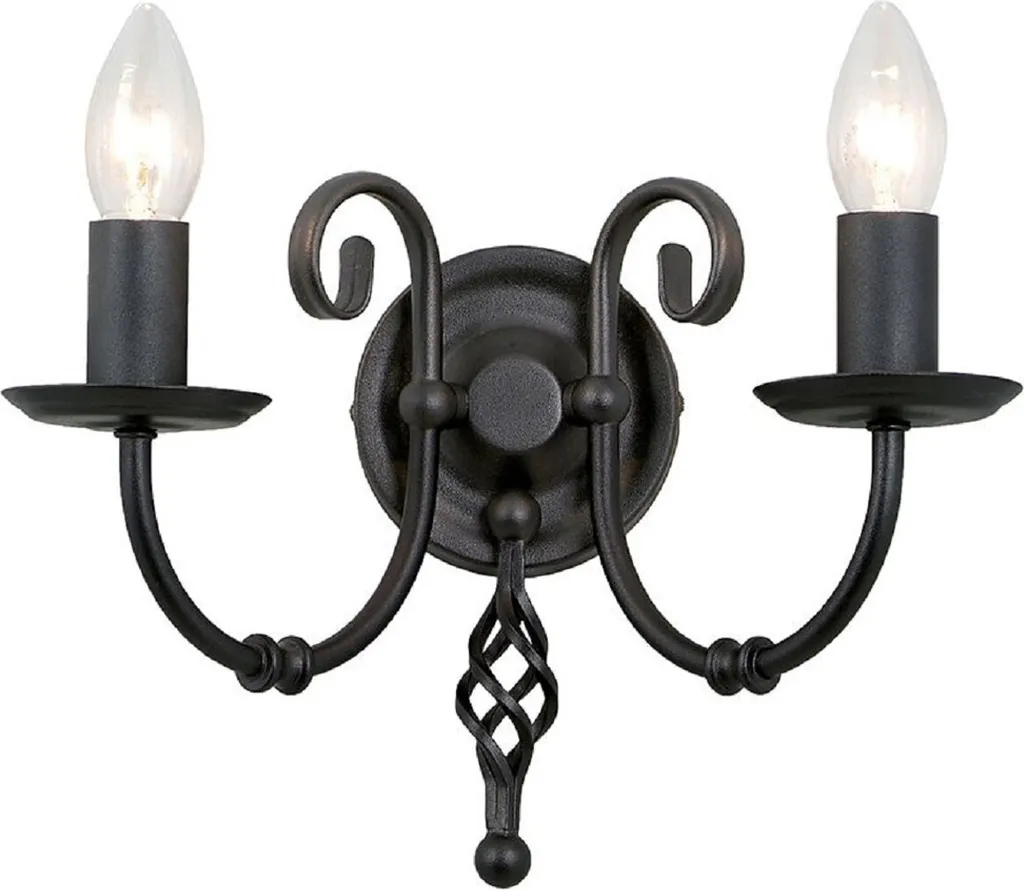 Sublimez un Mur Vide avec l'Applique Baroque Double Noire Casa Padrino