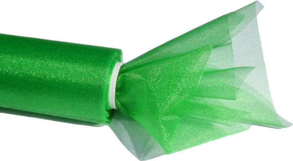 Deko-Organza 48 cm, 1 Rolle, grün