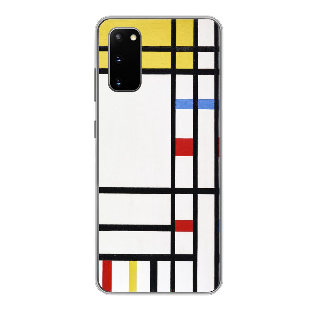MuchoWow Handyhülle Schutzhülle Hülle für Samsung Galaxy S20 Place De La Concorde - Piet Mondrian Silikon Softcase Handy Hülle - Bild