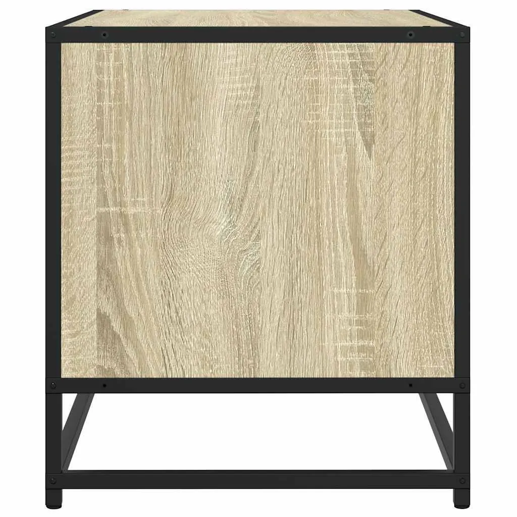 Mobile Porta TV Design Industriale Rovere Sonoma e Metallo 61 cm - 5