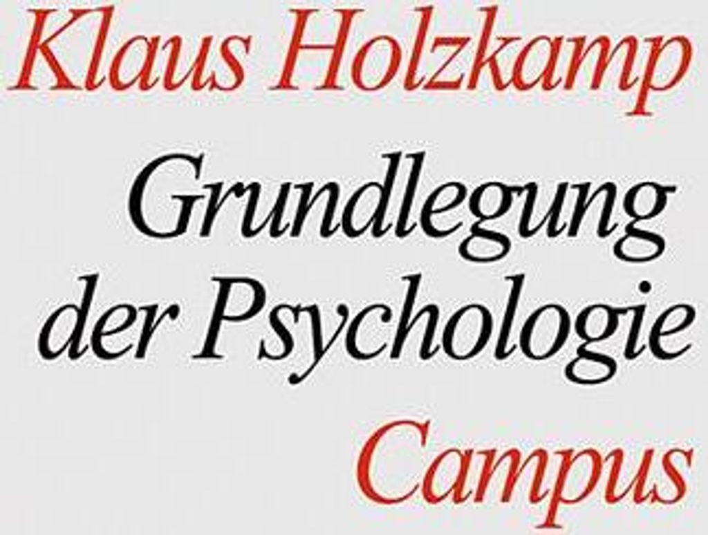 Grundlegung der Psychologie