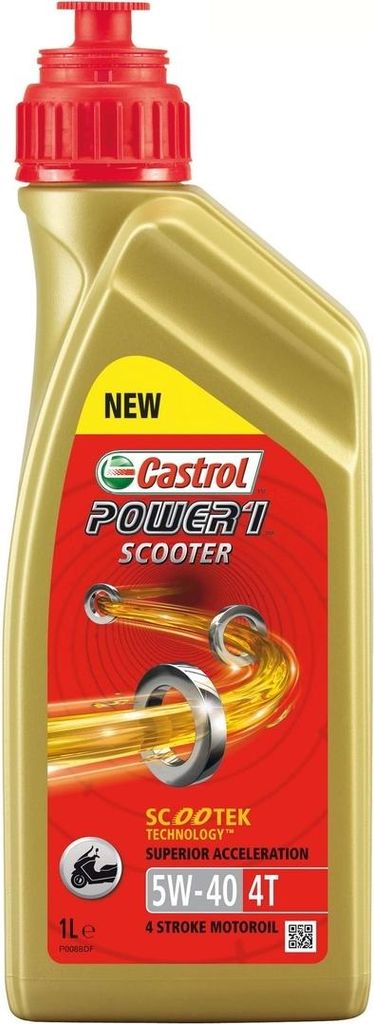 Castrol Power 1 Scooter 4T 5W-40, 1 l, 5W-40, Produktbild 