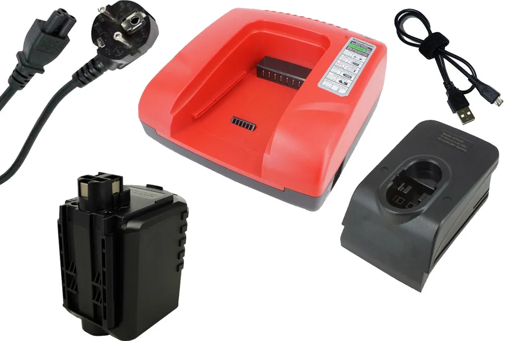 Batteria 3000mAh per Würth WA 24V 702300924 702300824 con Caricatore