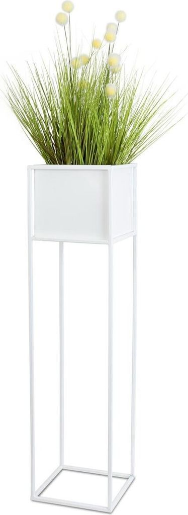 Moderner Blumenständer weiß 90 cm GLAM Produktbild 4