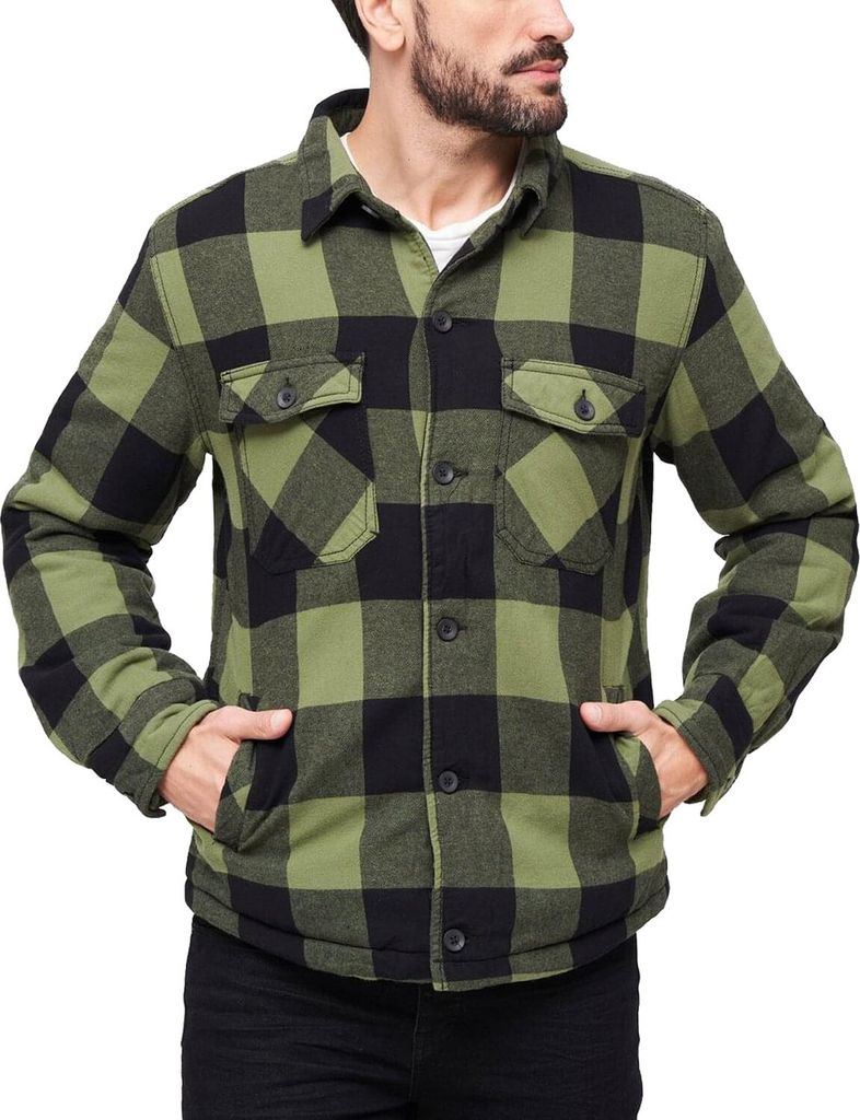 Brandit Lumber Outdoorjacke Größe 5XL Farbe Schwarz/Oliv Produktbild 