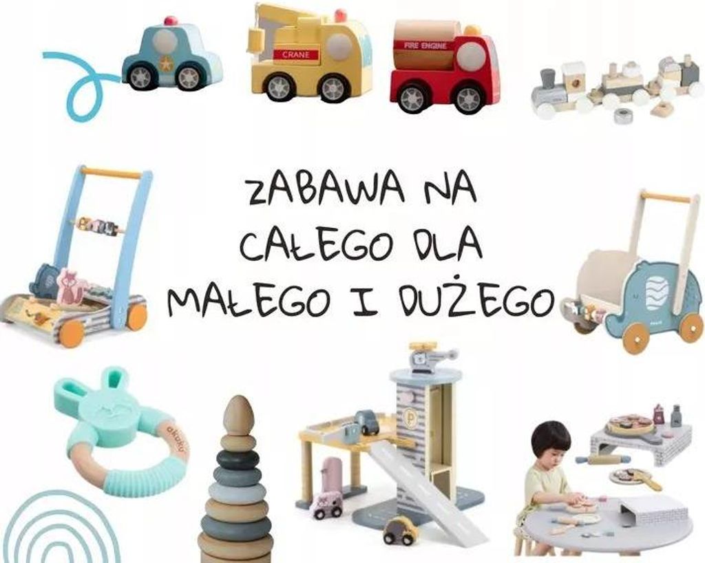 Lalka Bobas Sweterek w Paski Czapeczka Szalik Niebieski