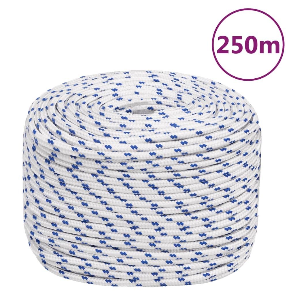 vidaXL Corda per barca bianca 6 mm 250 m polipropilene Immagine del prodotto 