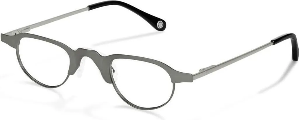 Demi-lunettes loupe métal anthracite +3,00 - Dioptrie forte de précision