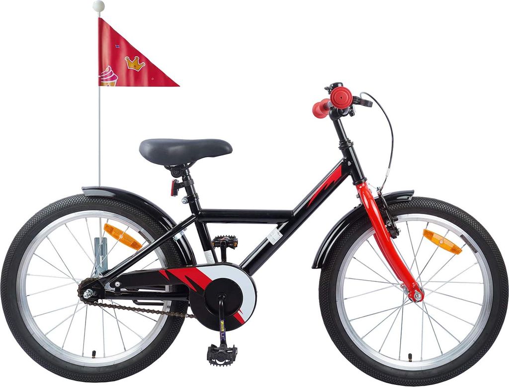 Kinderfahrrad 20 Zoll für 6-11 Jahre alt Schwarz